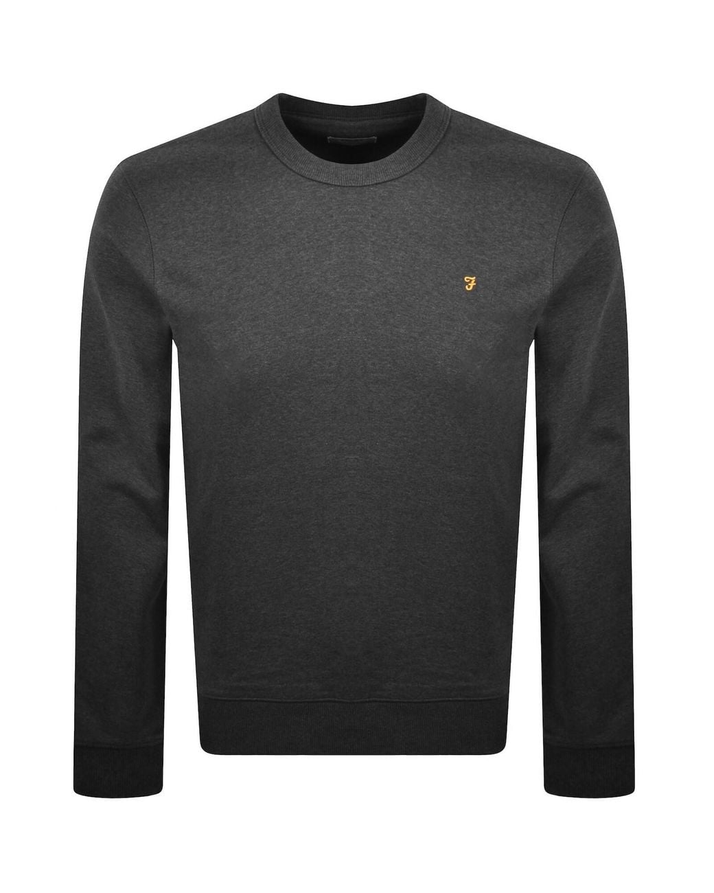 Farah Gray Farah Hemming Sweatshirt Washed for men