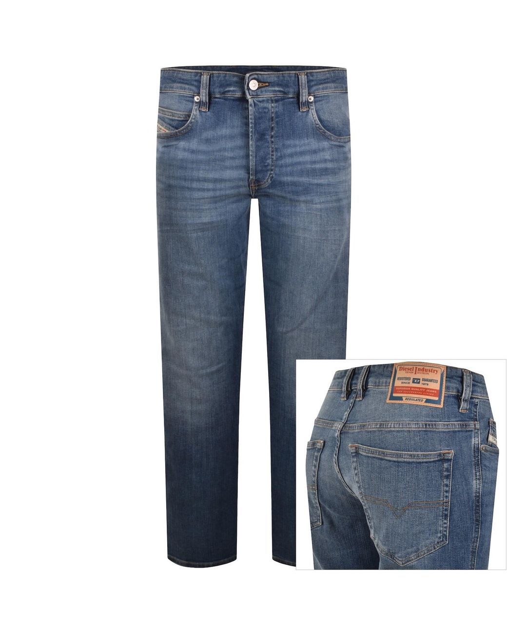 DIESEL Blue 1993 D Vyl Jeans Mid Wash for men