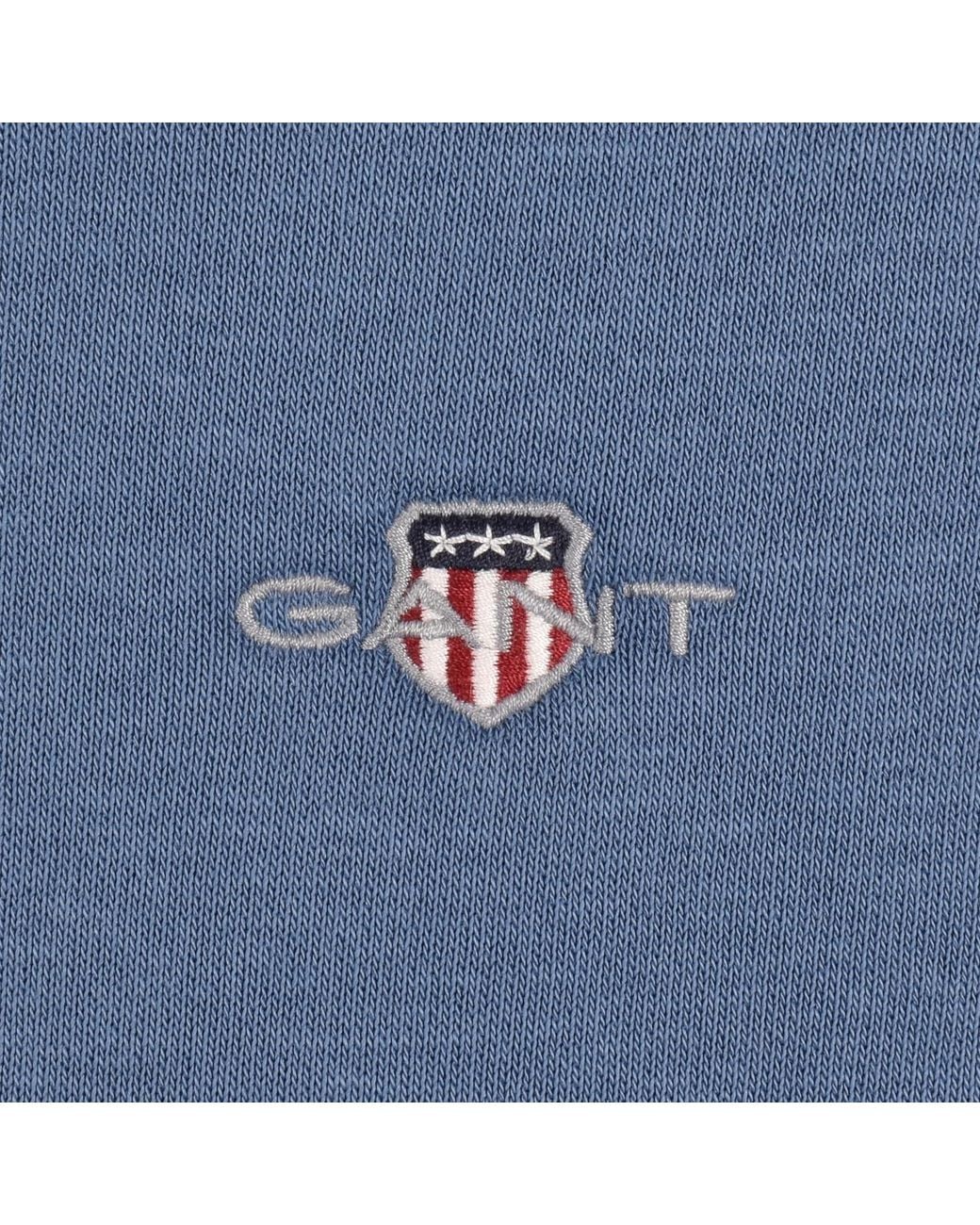 Gant Blue Regular Fit Shield Hoodie for men