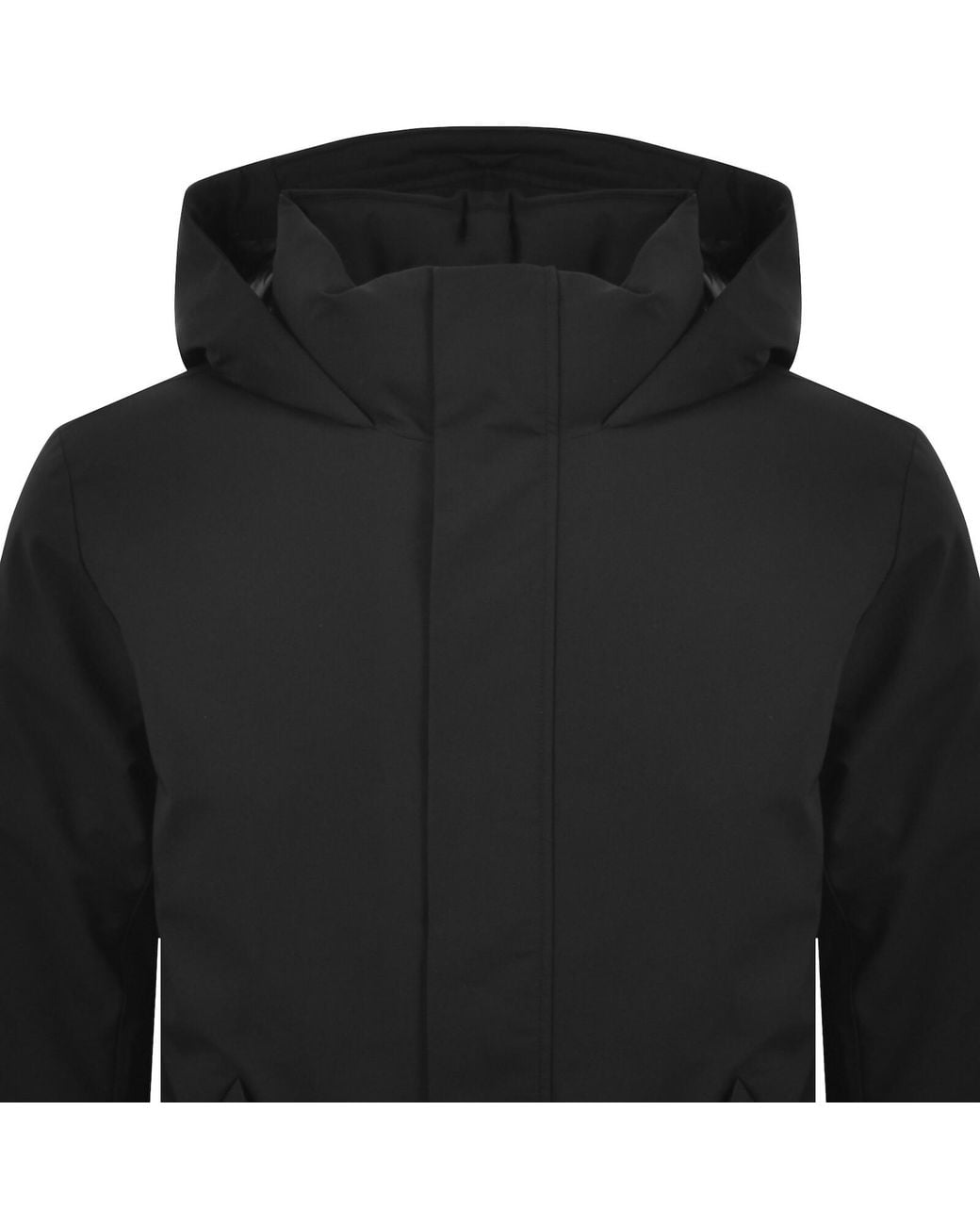 Tommy Hilfiger Black Tech Hooded Parka for men