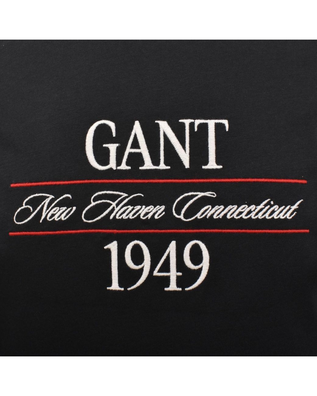 Gant Black Original Graphic T Shirt for men