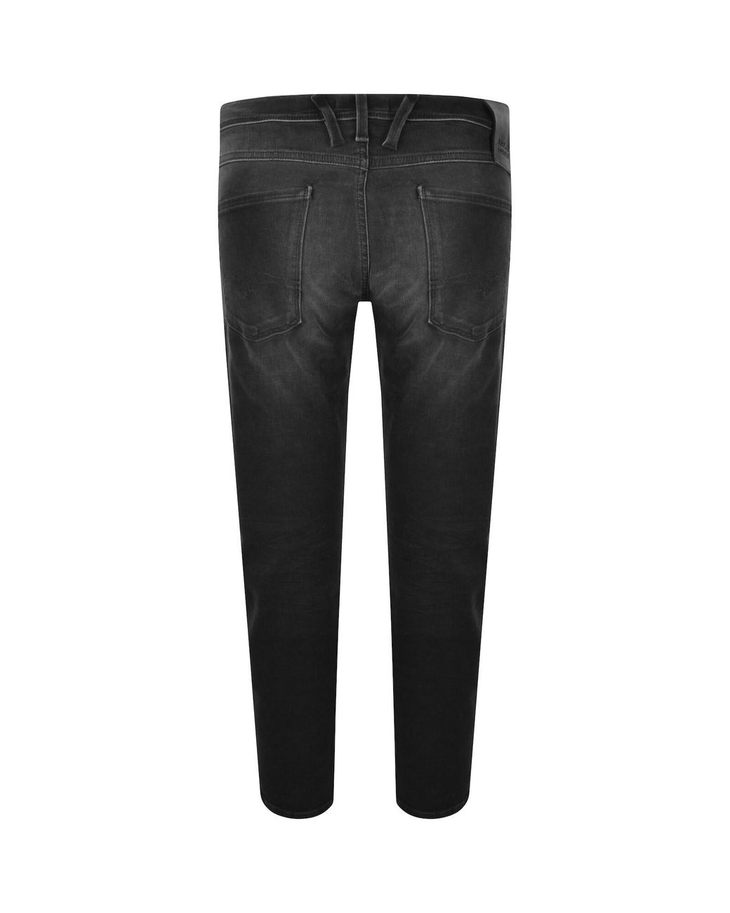 Replay Black Anbass Hyperflex Slim Fit Jeans for men