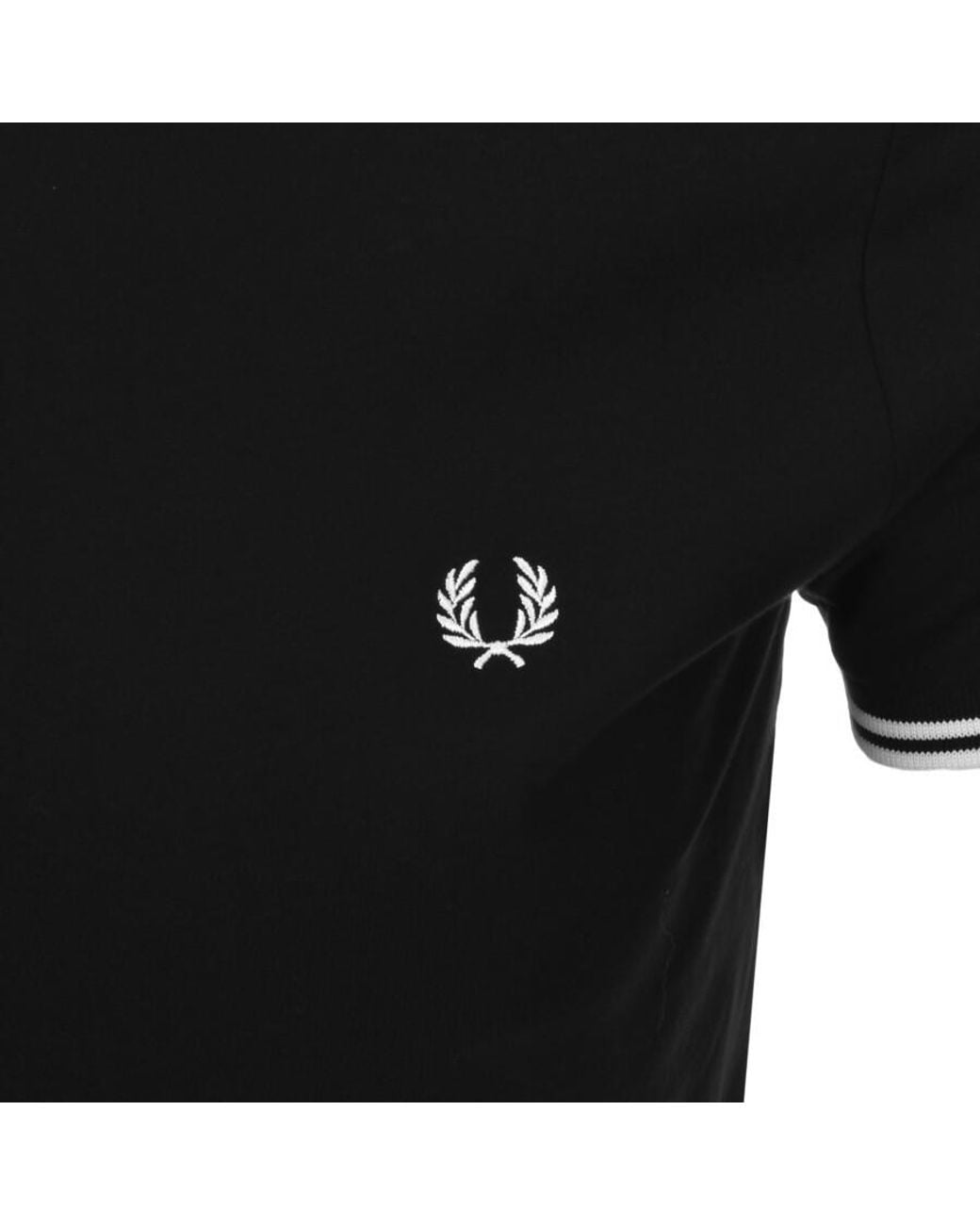 Fred Perry Black Twin Tipped T Shirt for men