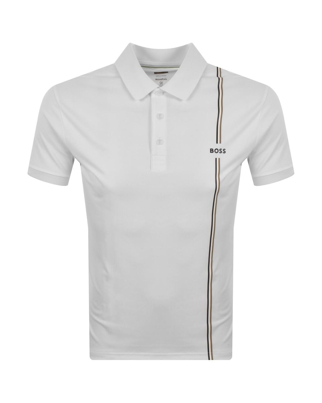 Boss Gray Boss Toc Game 3 Short Sleeve Polo for men