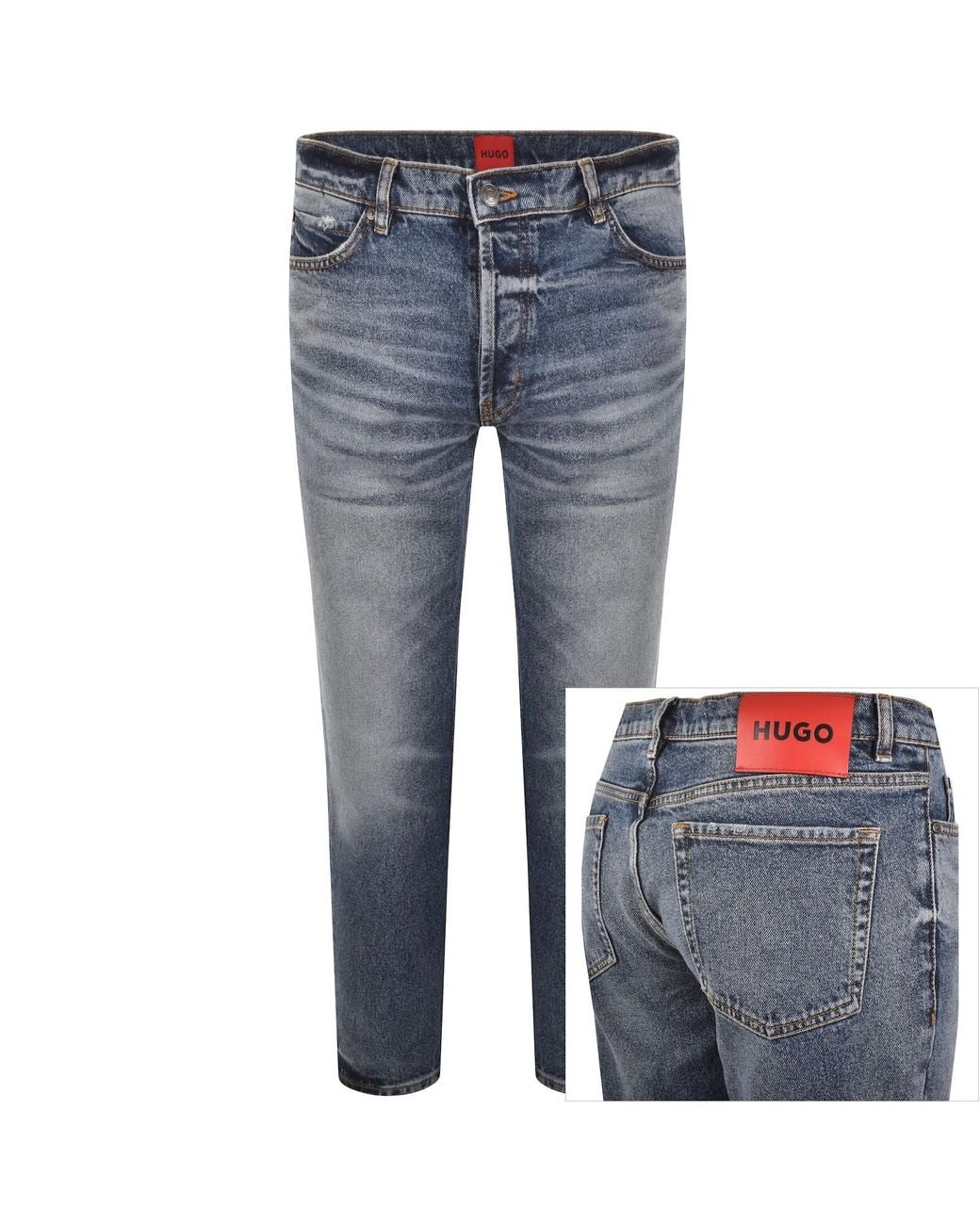 HUGO Blue 634 Tapered Fit Jeans Medium for men
