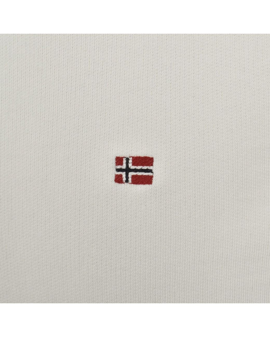 Napapijri Gray Balis Flag Logo Sweatshirt for men