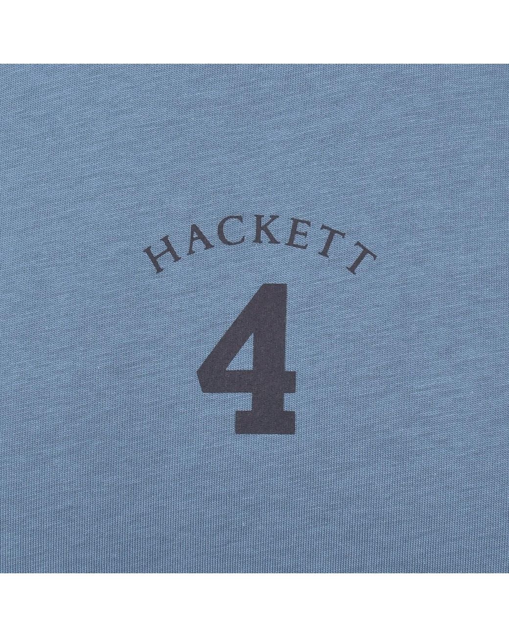 Hackett Blue Heritage Number T Shirt Eton for men