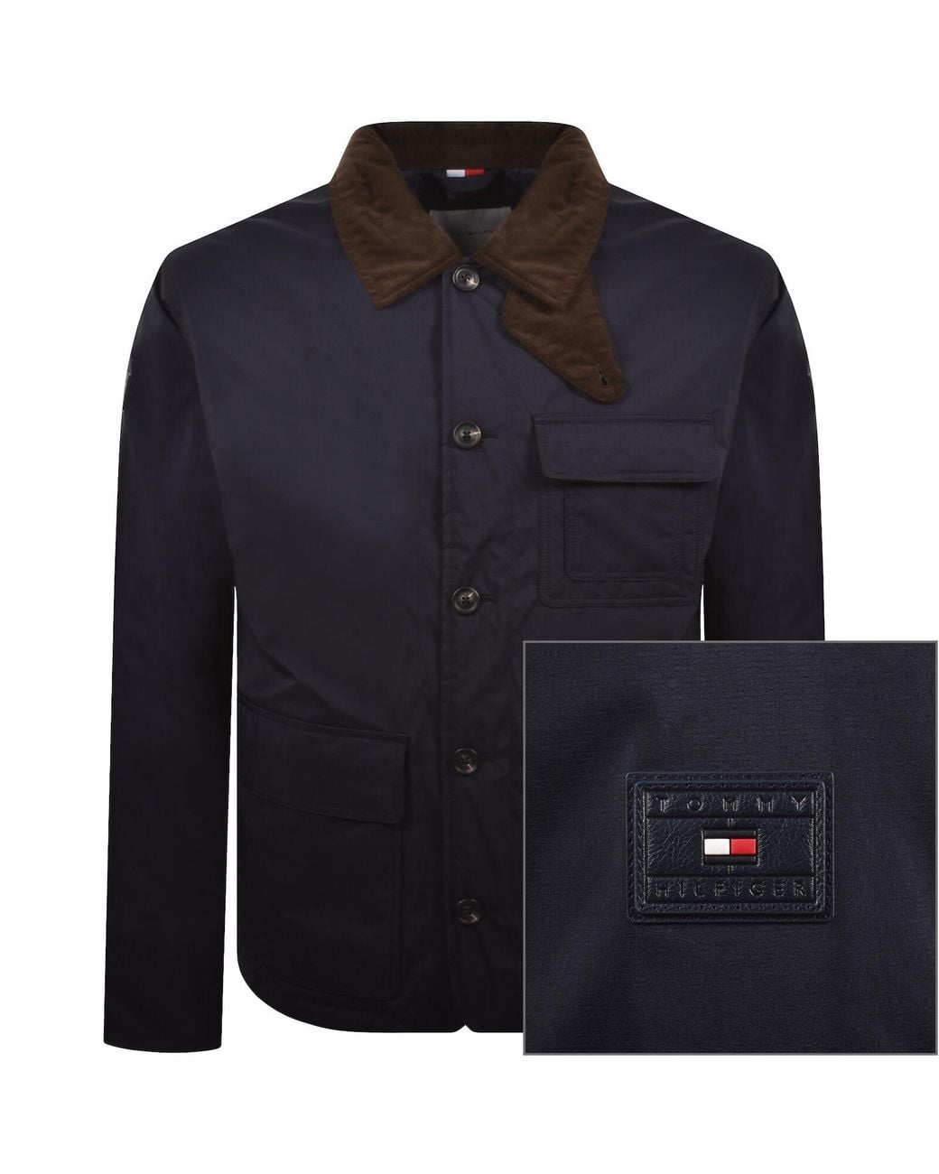 Tommy Hilfiger Blue Surplus Padded Barn Jacket for men