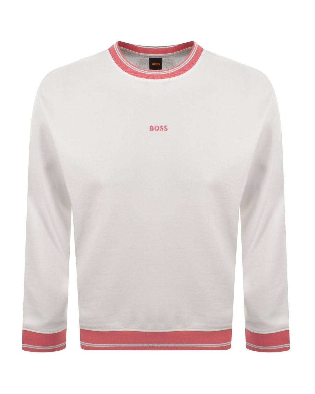 Boss White Boss We Blocks Sweatshirt for men