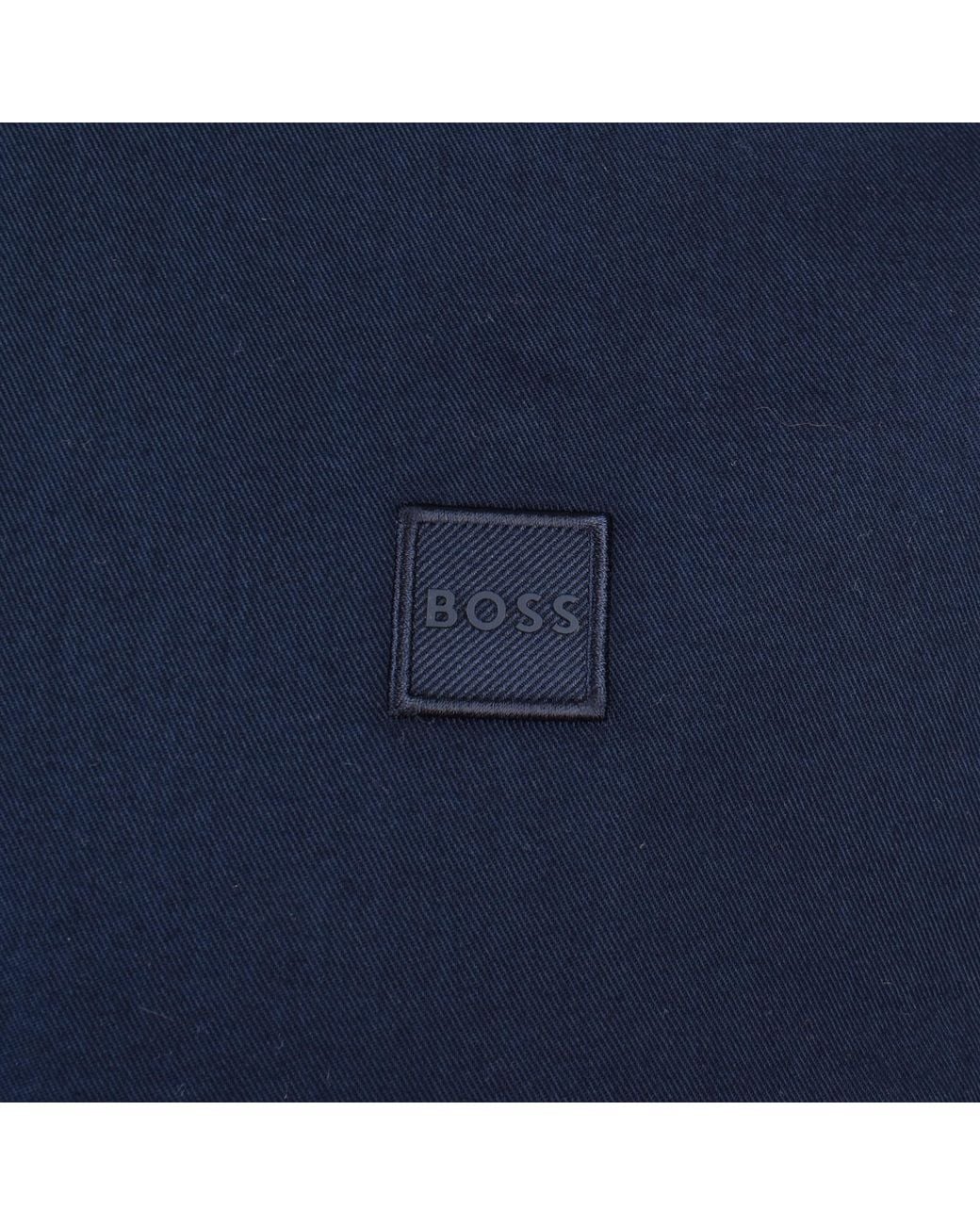 Boss Blue Boss Ricoplus Long Sleeve Shirt Dark for men