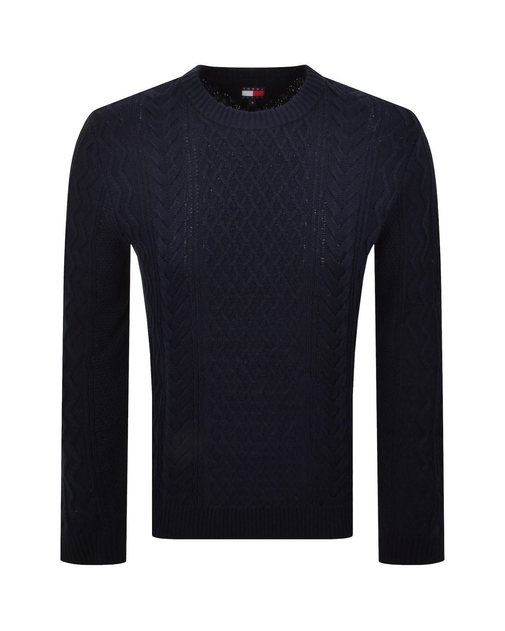 Tommy Hilfiger Blue Cable Knit Jumper for men