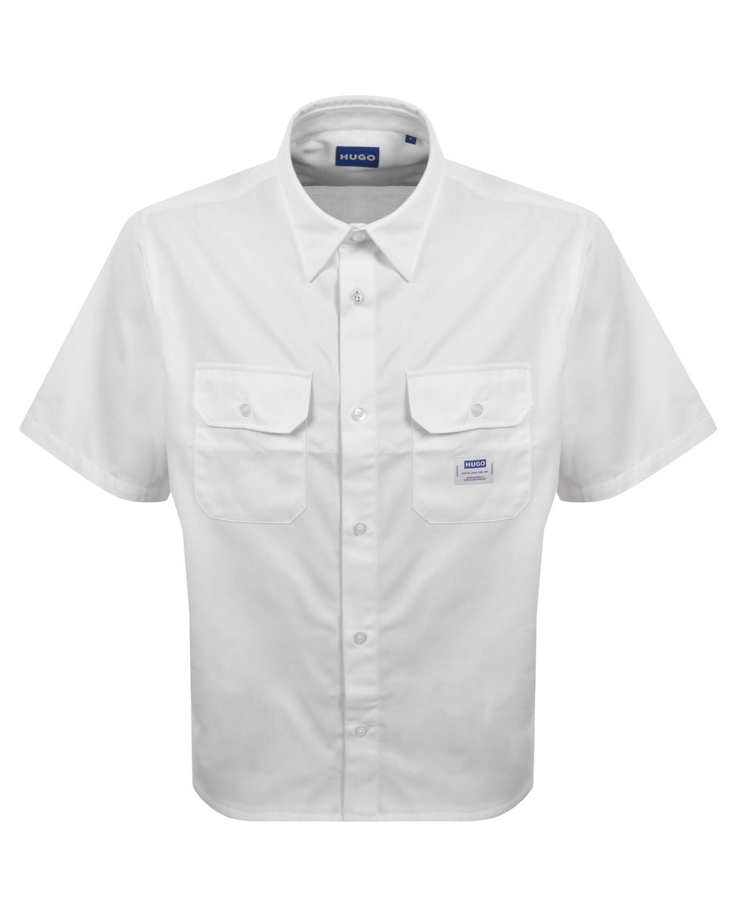 HUGO Blue Short Sleeve Ekyno Shirt for men
