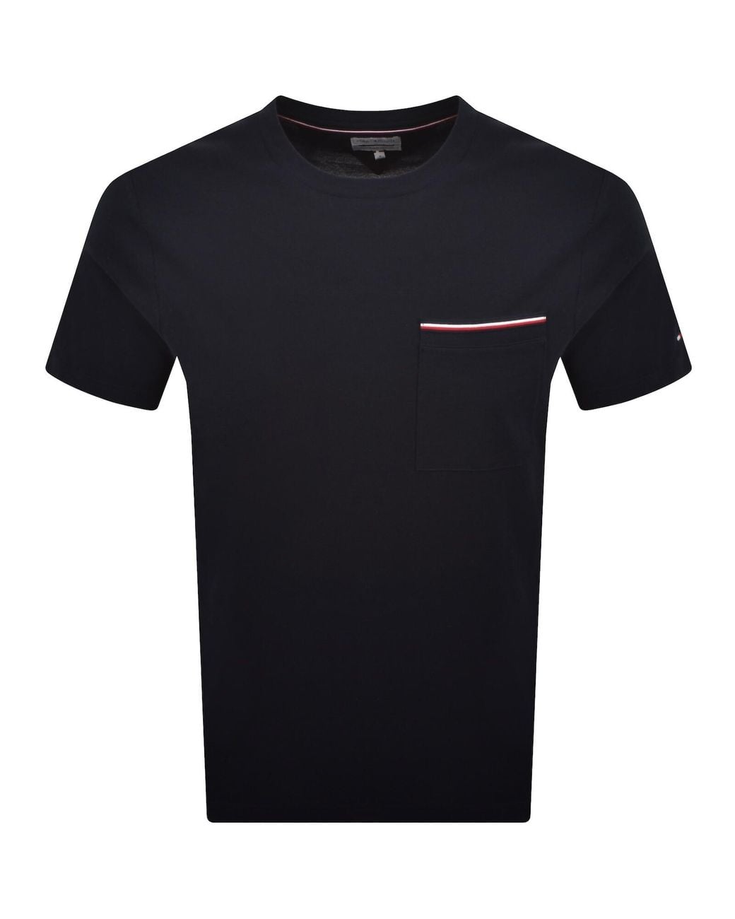 Tommy Hilfiger Black Regular Fit Pique T Shirt for men