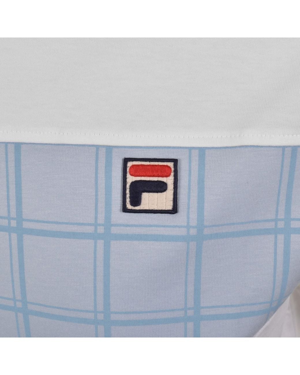 Fila Blue Fila Mano Cut And Sew T Shirt for men