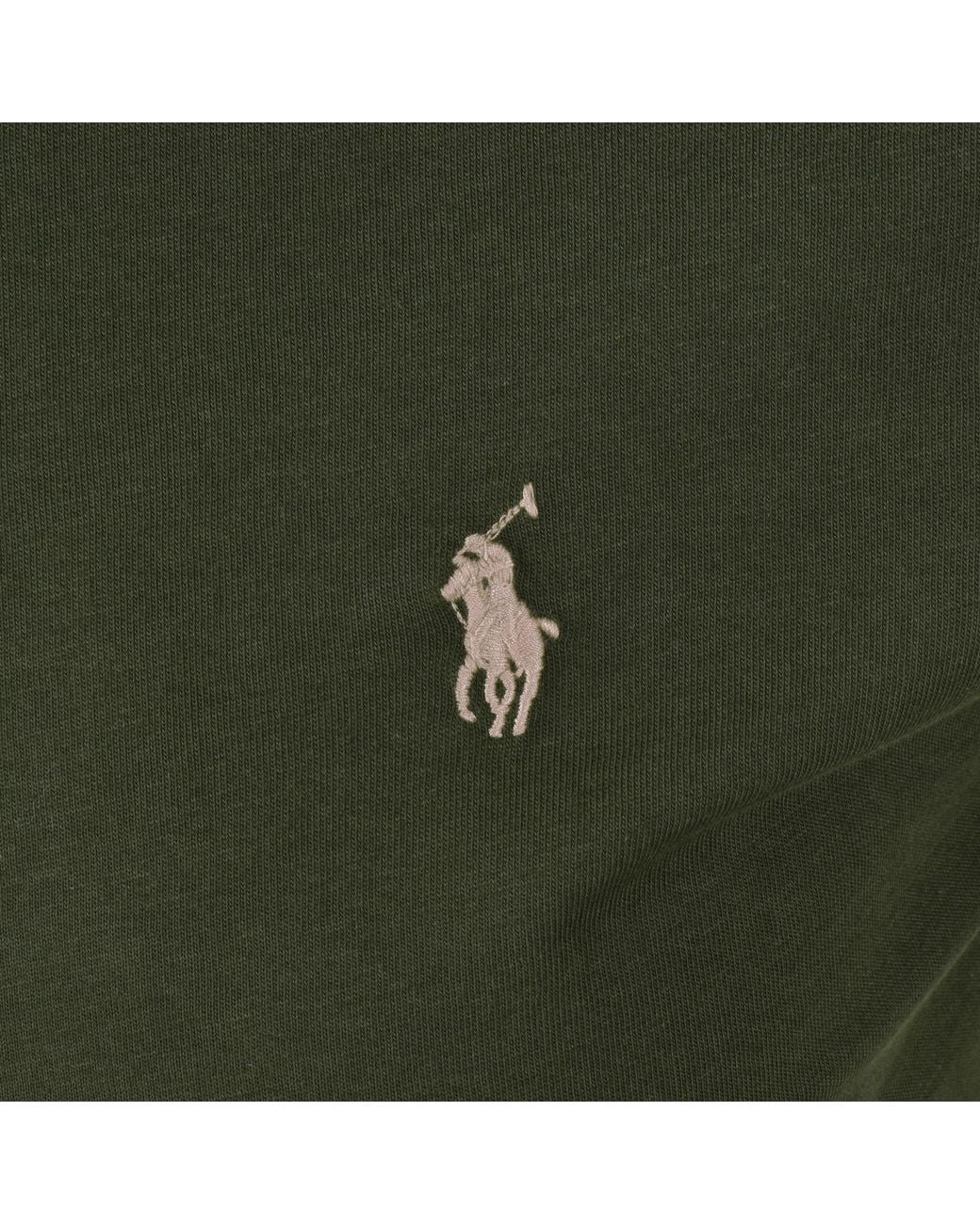 Ralph Lauren Green Short Sleeve Slim Fit T Shirt for men