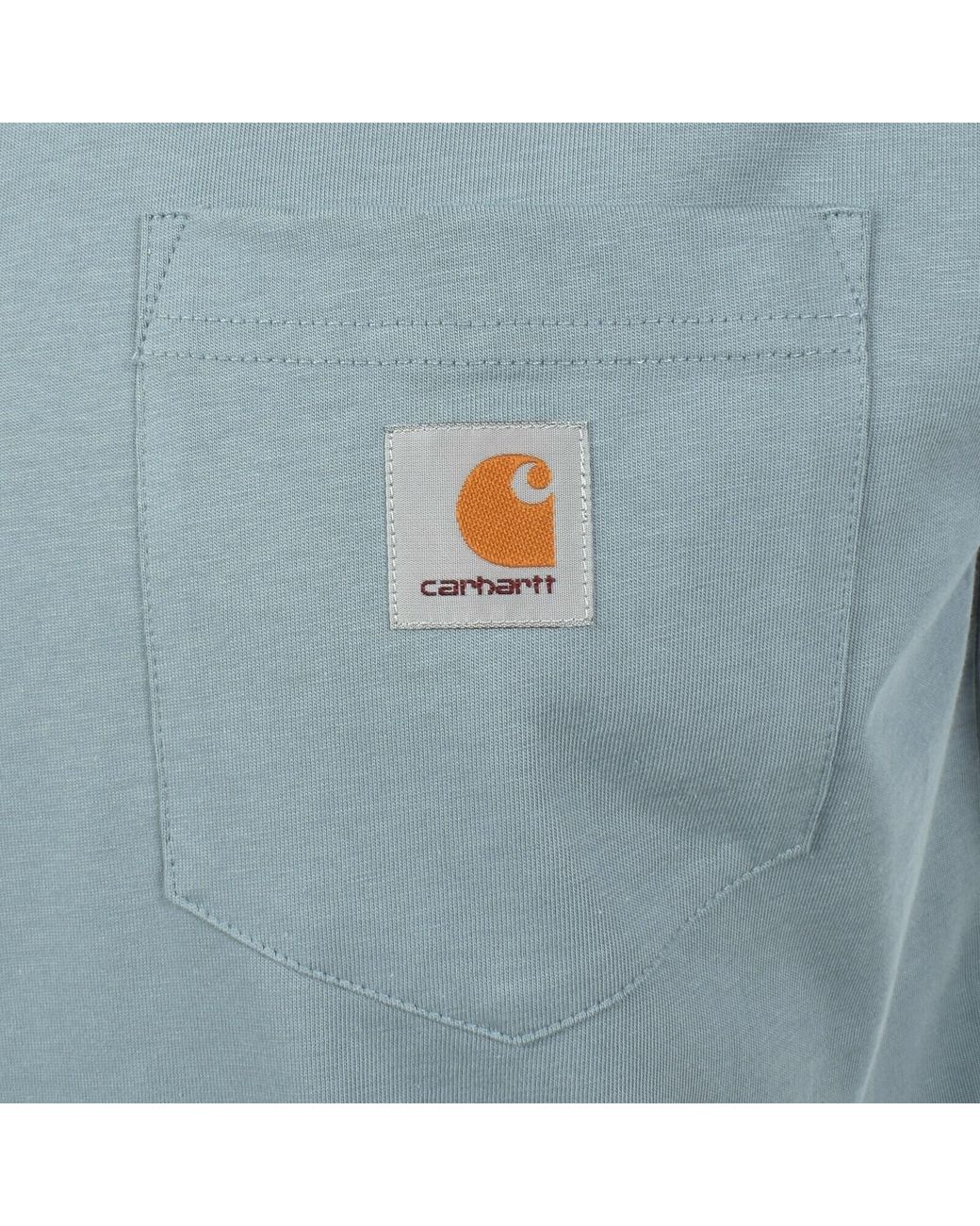 Carhartt Blue Pocket T Shirt for men