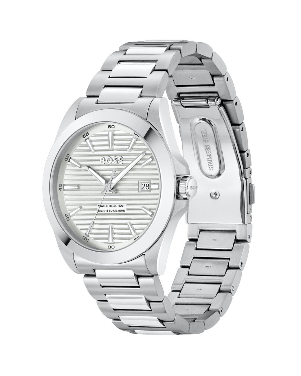 BOSS BUSINESS Metallic Boss Strike Watch for men