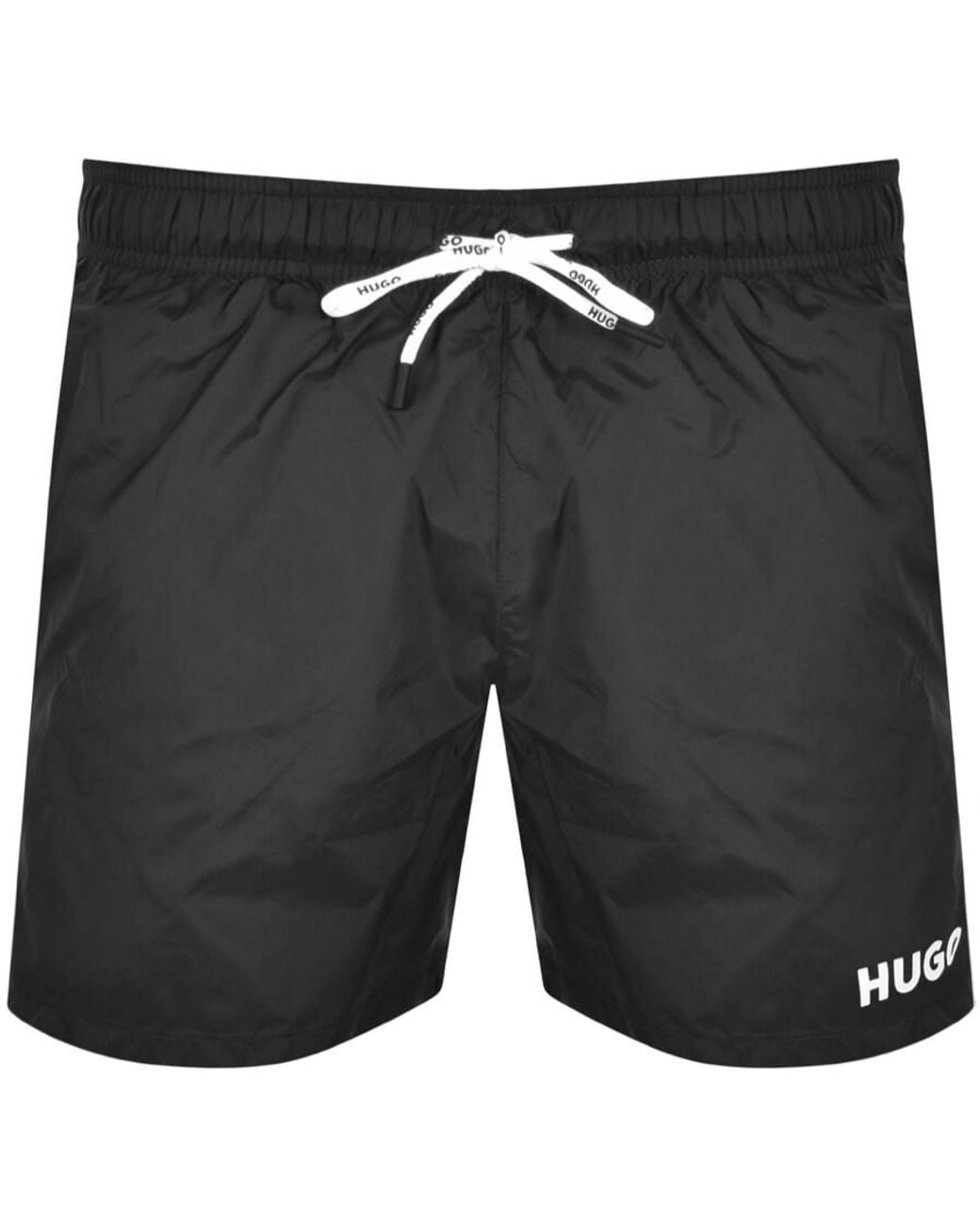 HUGO Black Haiti Swim Shorts for men