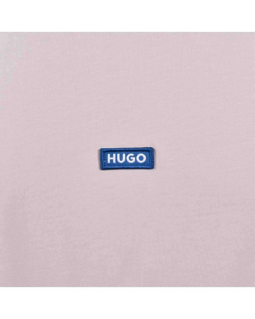 HUGO Blue Nieros Logo T Shirt for men