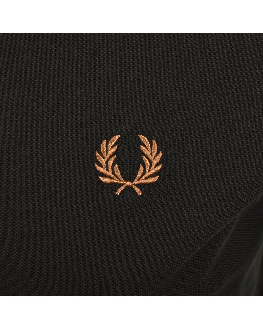 Fred Perry Black Twin Tipped Polo T Shirt for men