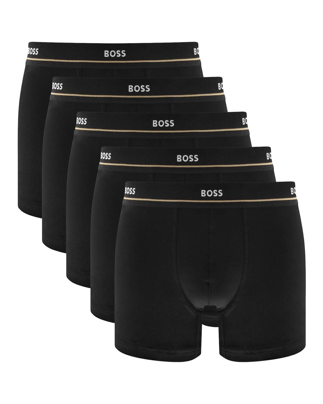 BOSS BUSINESS Black Boss Underwear 5 Pack Boxer Briefs for men