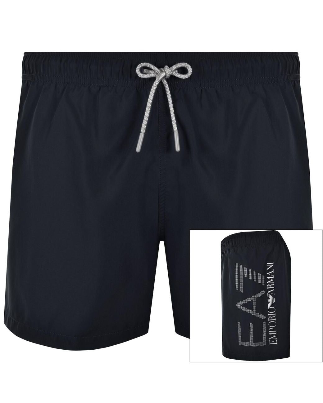 EA7 Blue Emporio Armani Logo Swim Shorts Armani for men