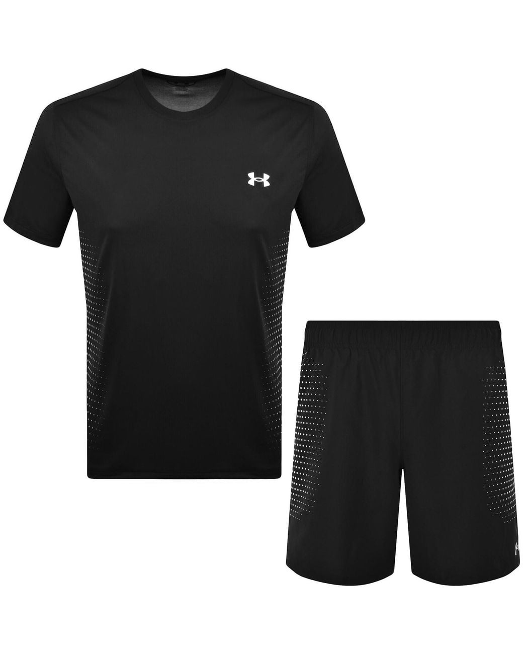 Under Armour Black Tech Textured Shorts Set for men