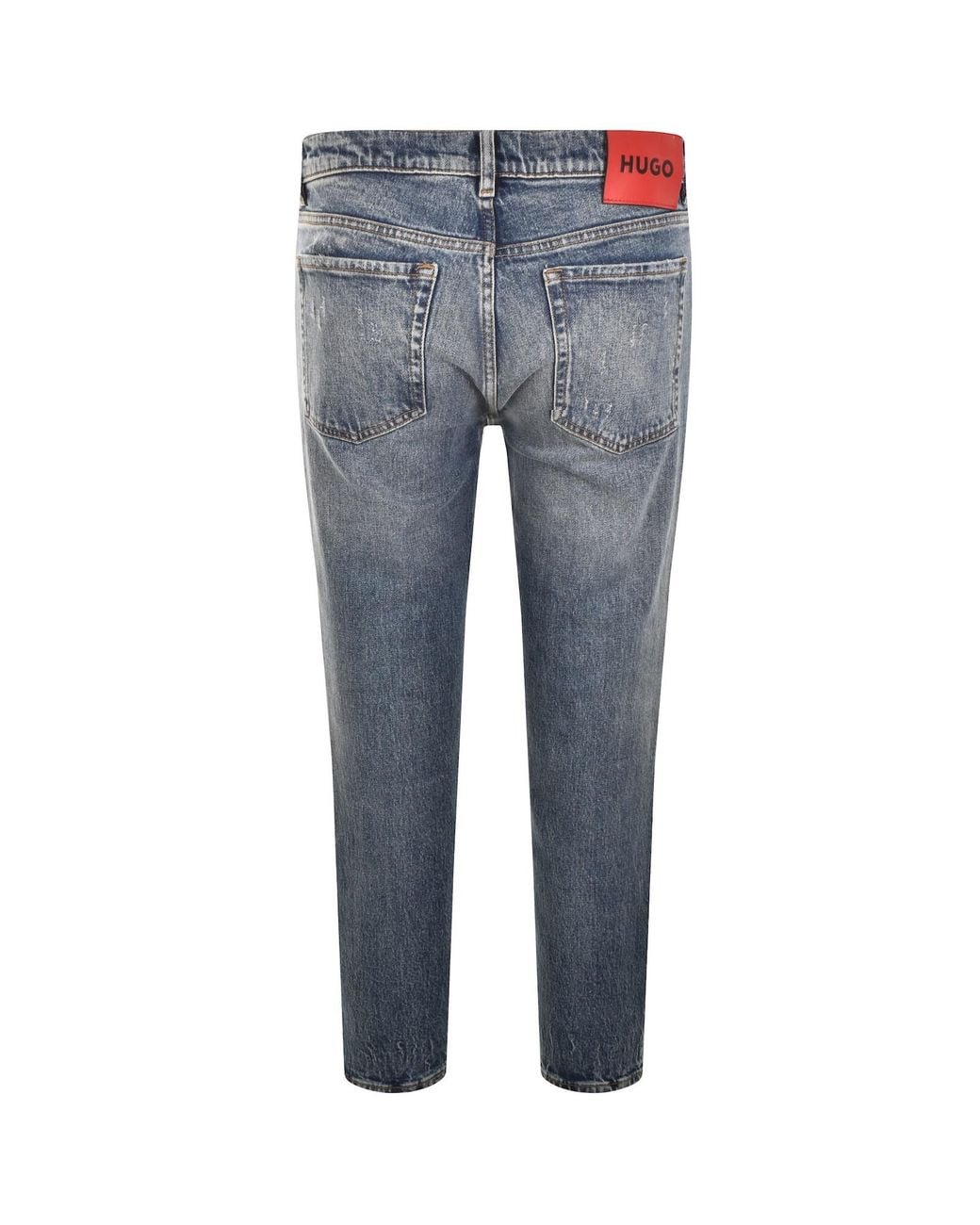 HUGO Blue 634 Tapered Fit Jeans Mid Wash for men