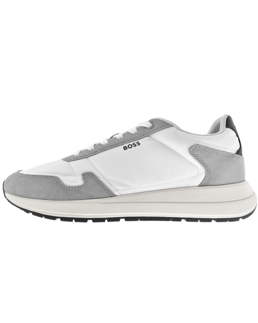 BOSS BUSINESS White Boss Vinston Runner Trainers for men