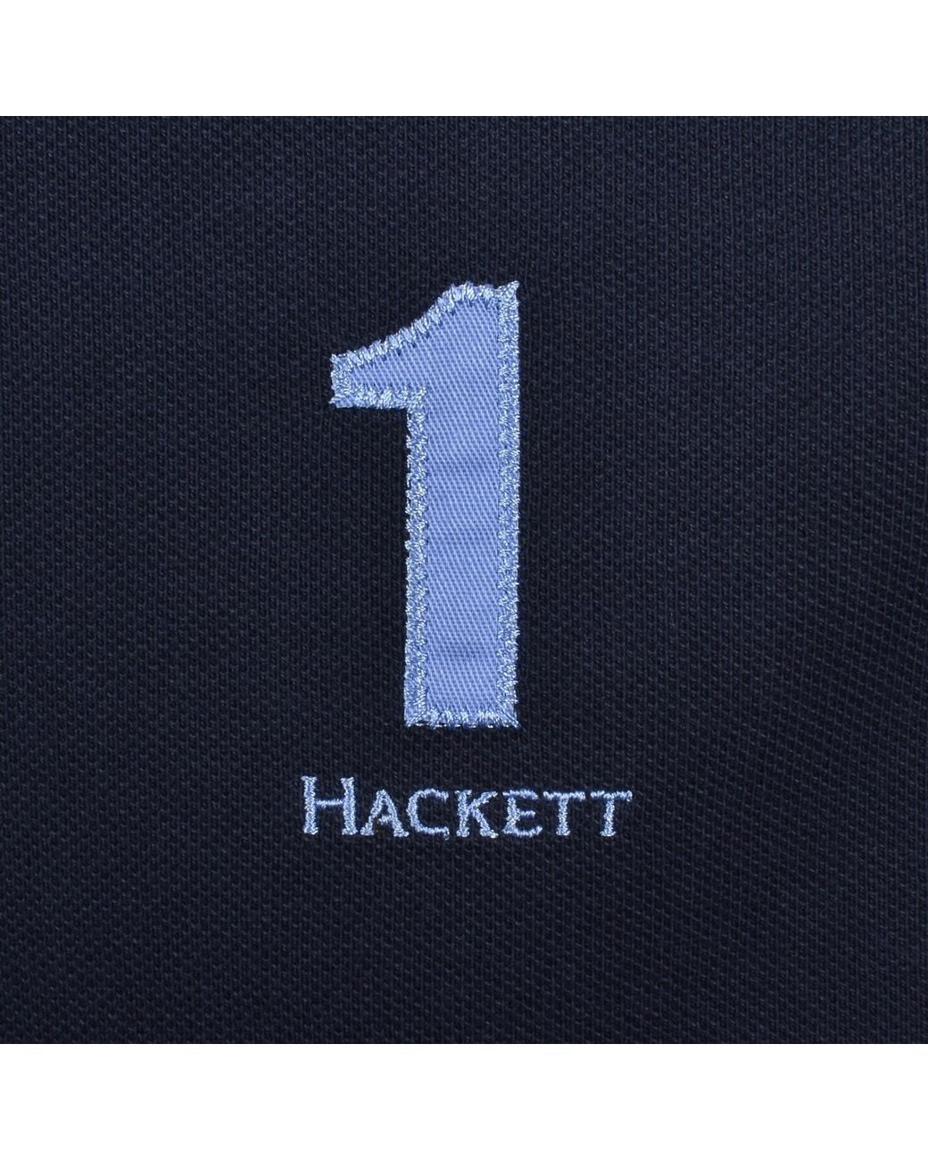 Hackett Blue Heritage Polo T Shirt Old for men