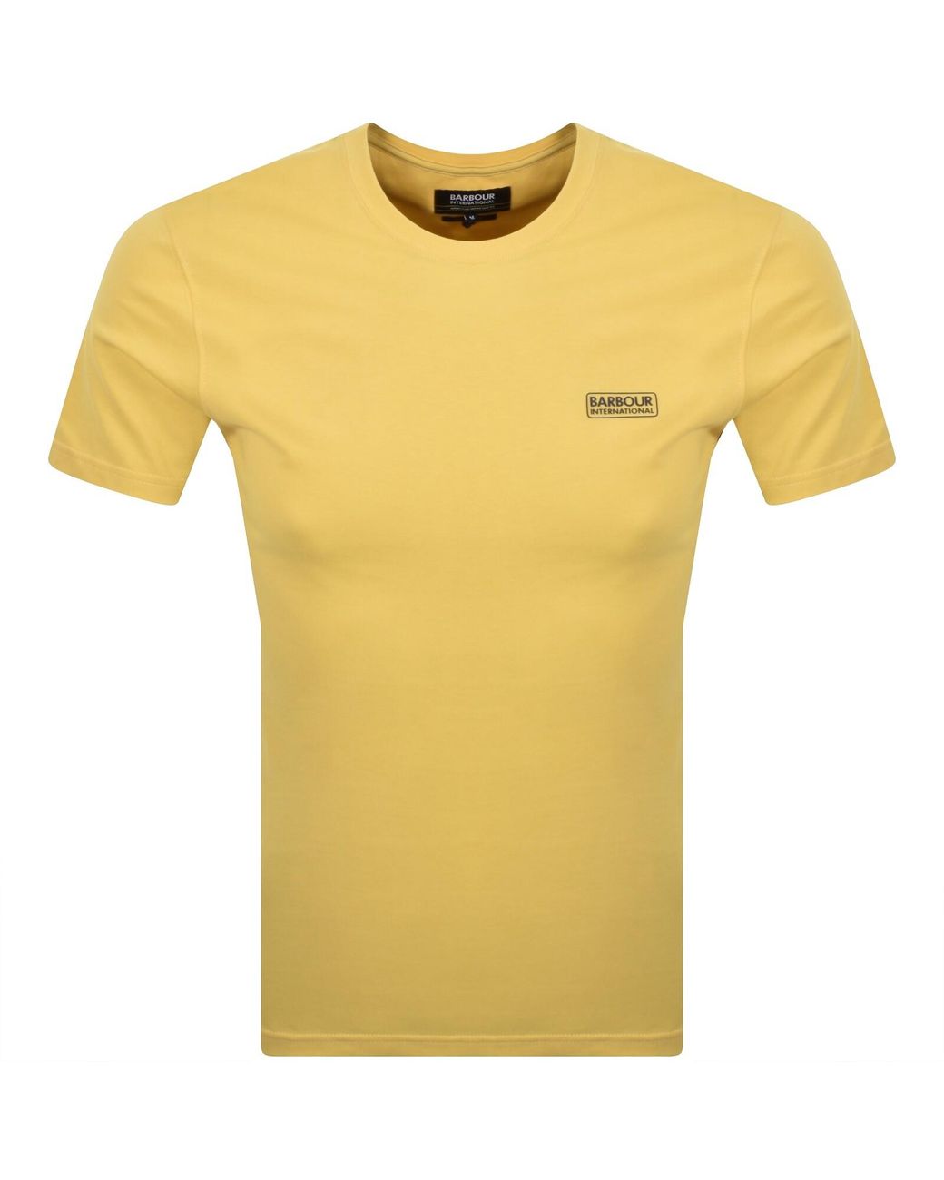 Barbour Yellow Small Logo T Shirt for men