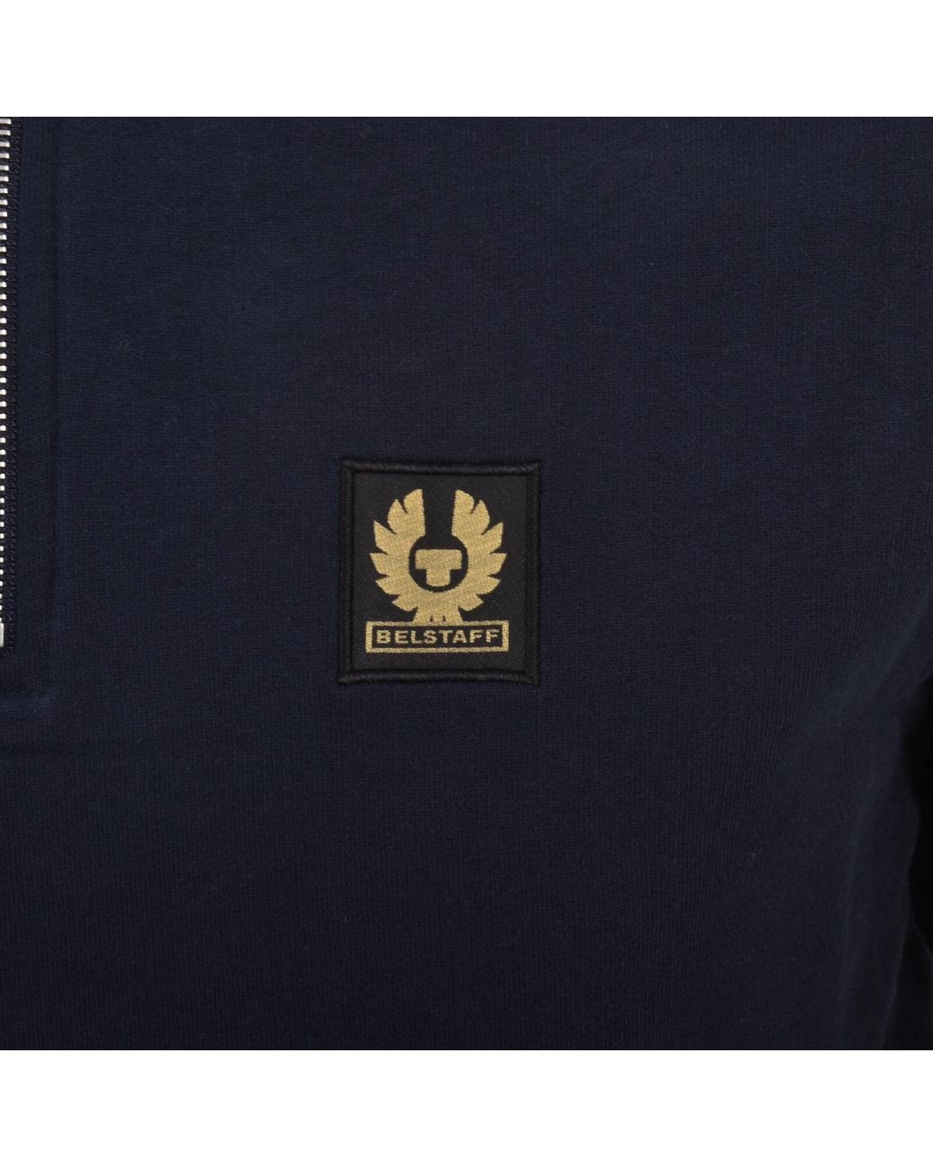 Belstaff Blue Logo Pullover Hoodie for men