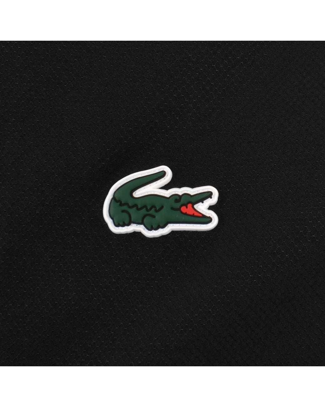 Lacoste Black Hooded Track Jacket for men