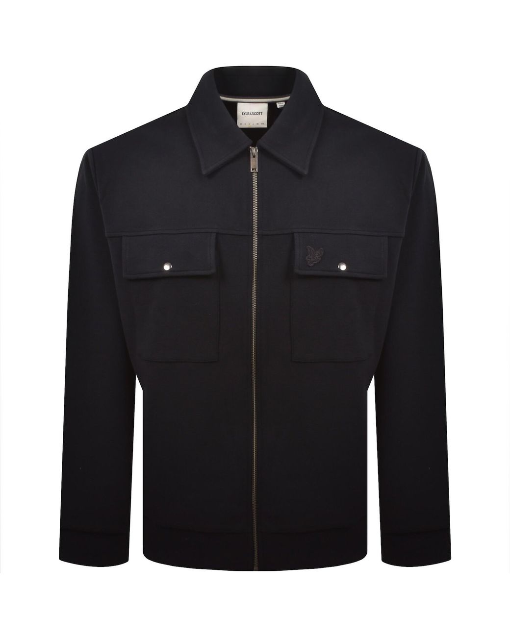 Lyle & Scott Blue Pique Overshirt for men