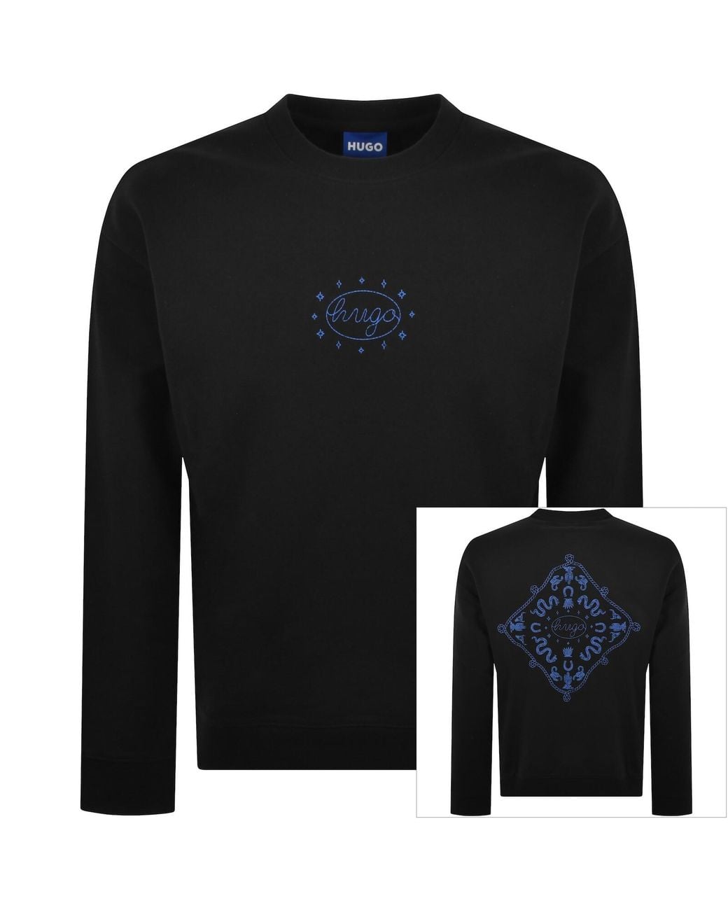 HUGO Black Nugodana Sweatshirt for men