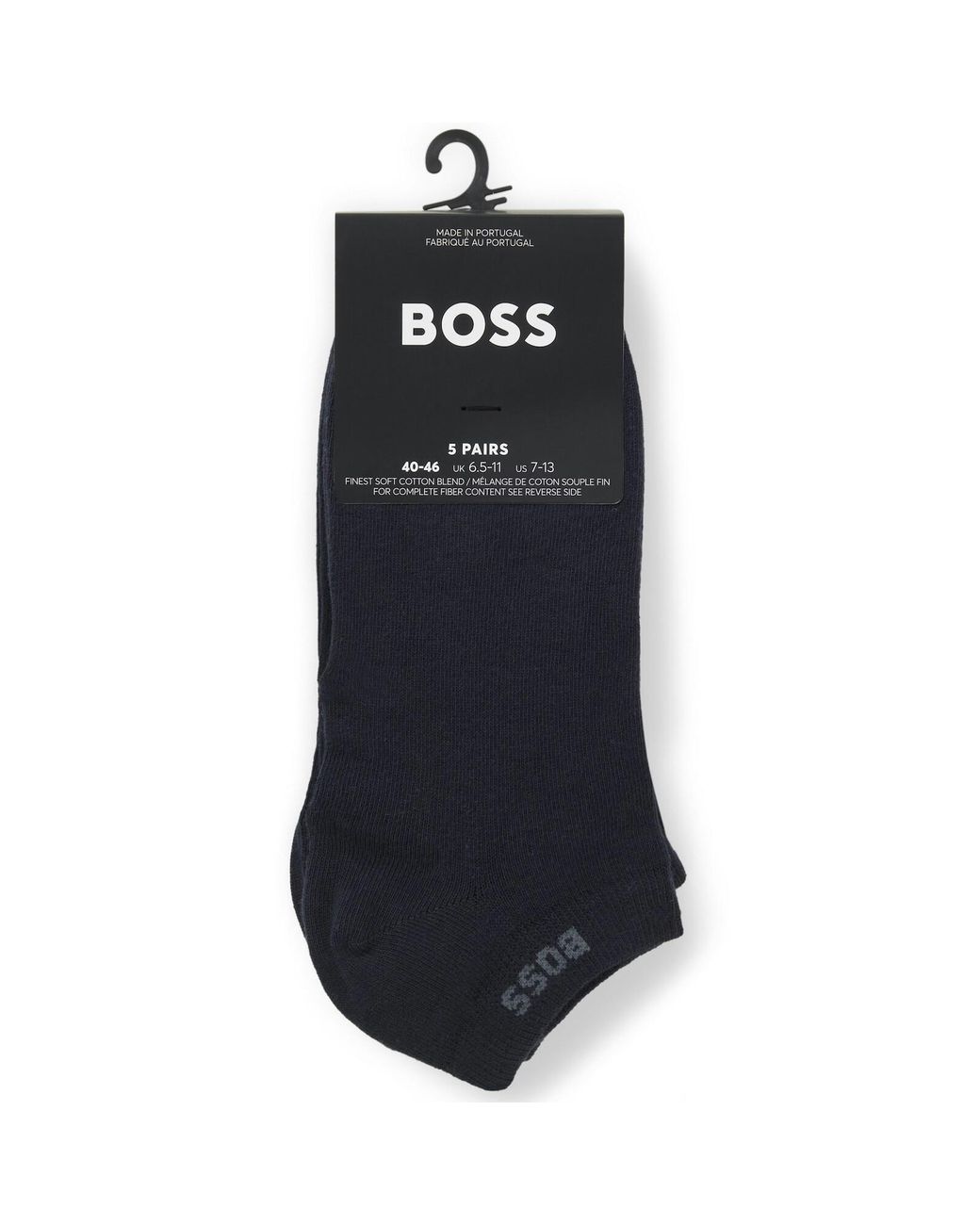 BOSS BUSINESS Blue Boss 5 Pack Ankle Socks for men