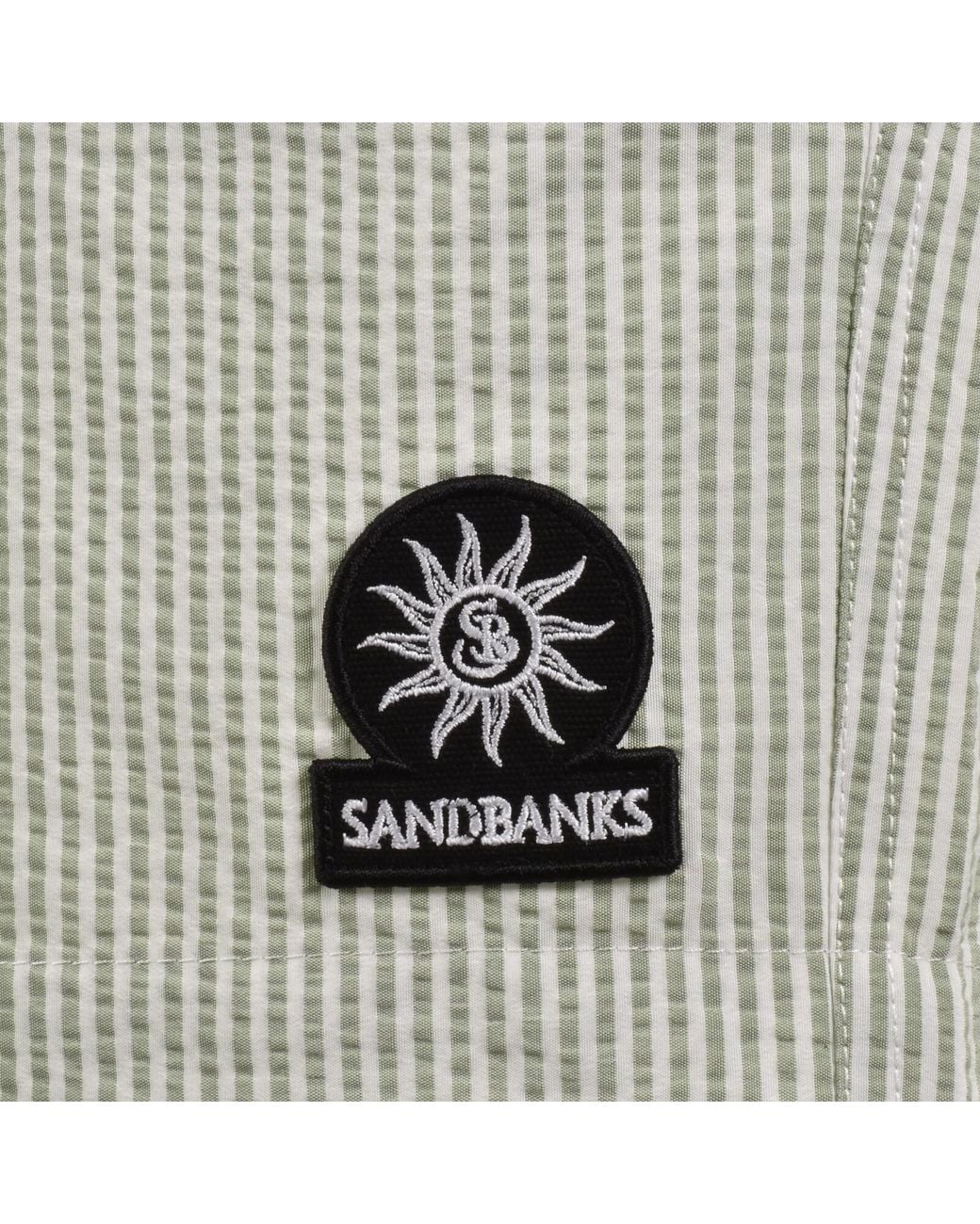 Sandbanks Natural Seersucker Swim Shorts for men