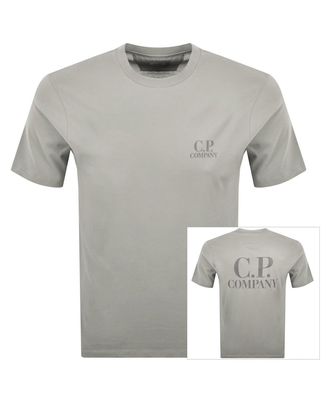 C P Company Gray Cp Company Comfort T Shirt Flint for men