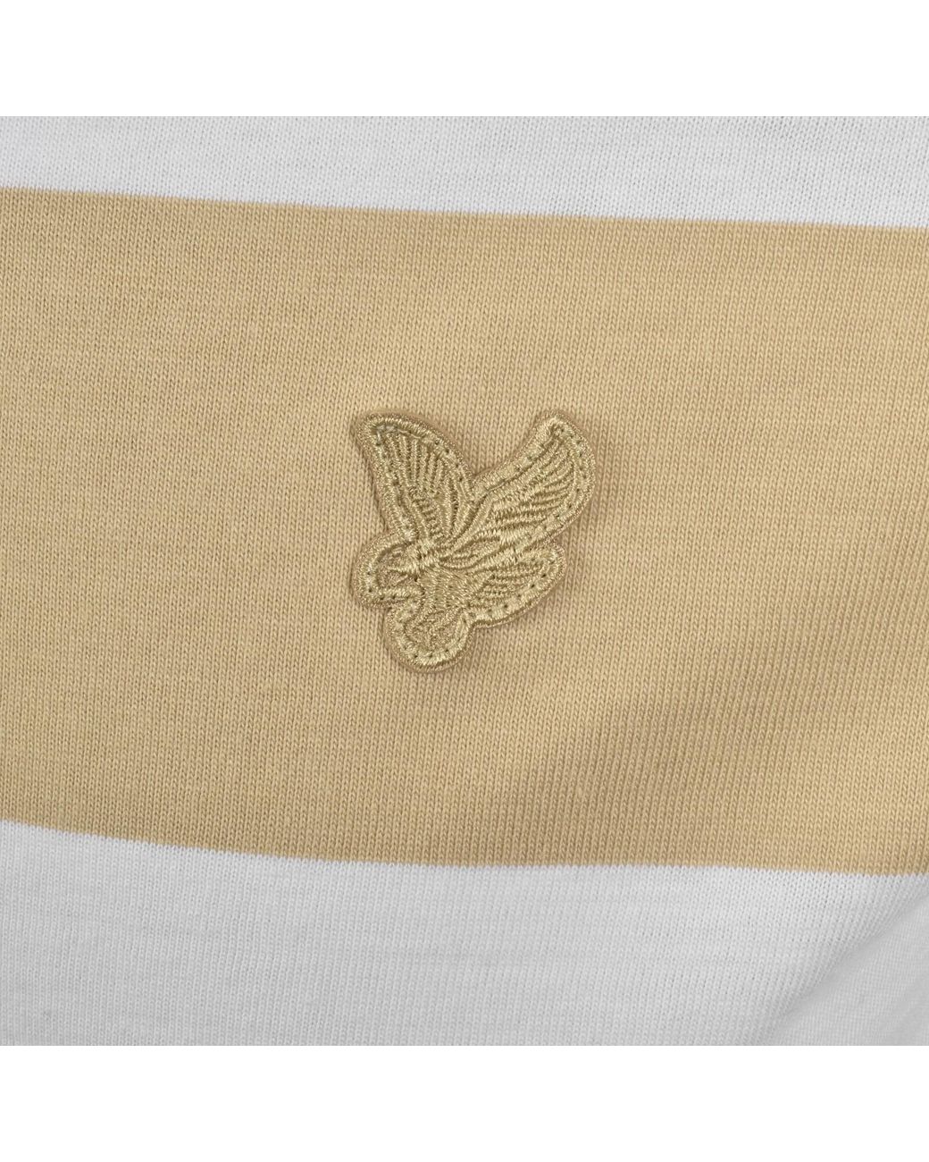Lyle & Scott Natural Relaxed Stripe T Shirt for men