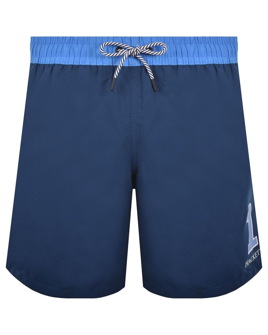 Hackett Blue Number Swim Shorts for men