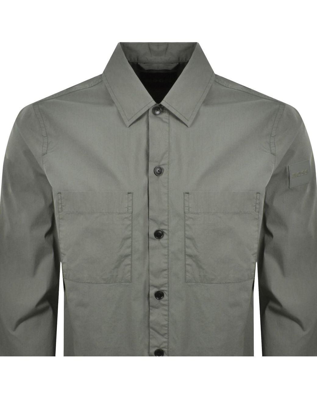 Boss Gray Boss Lockyo Overshirt for men