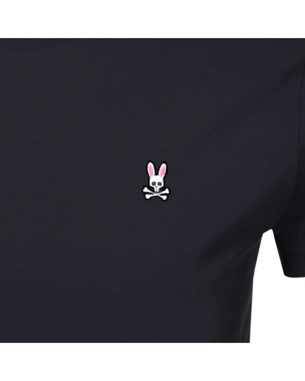 Psycho Bunny Black Classic Crew Neck T Shirt for men