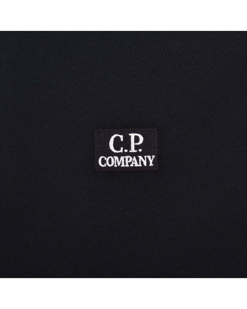 C P Company Blue Cp Company Long Sleeve Polo T Shirt for men