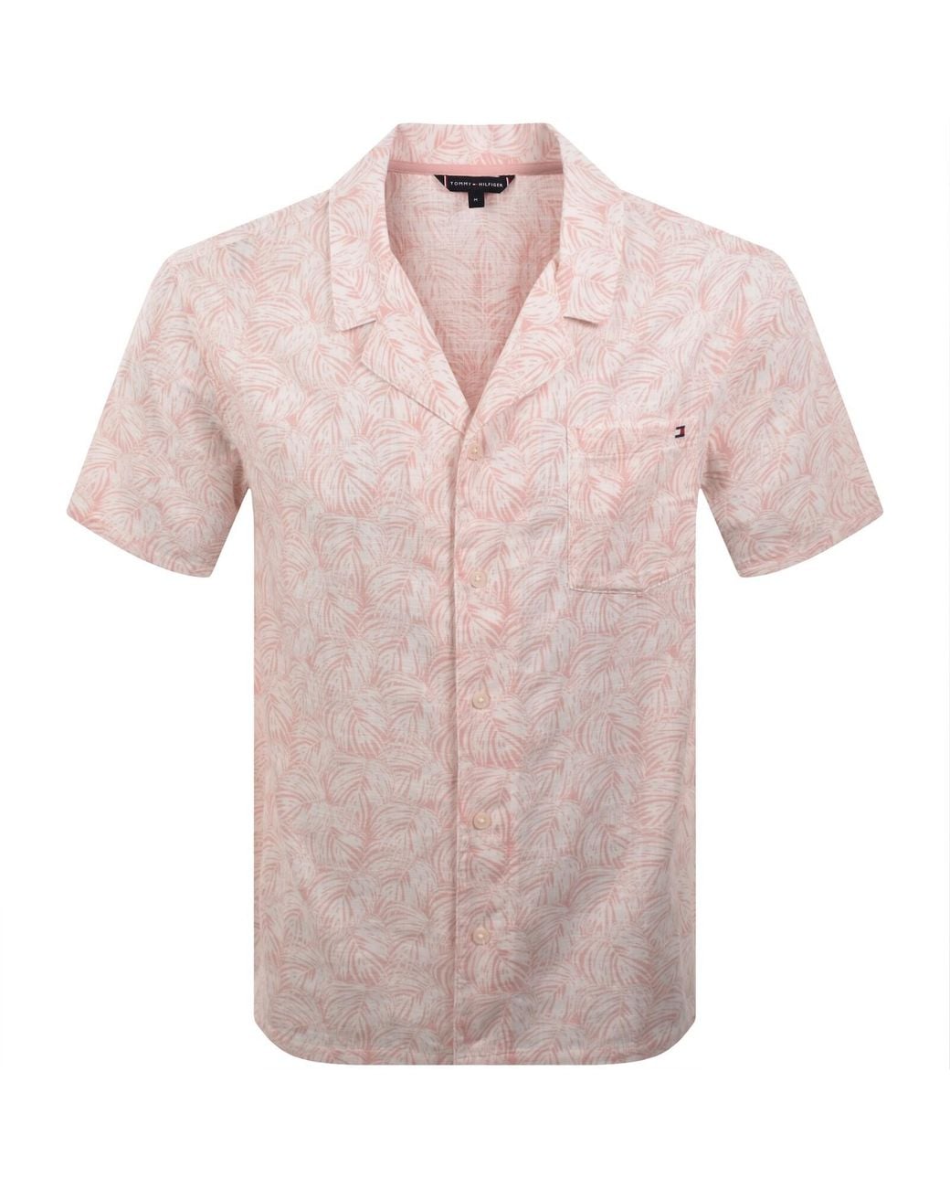 Tommy Hilfiger Pink Bowling Shirt for men
