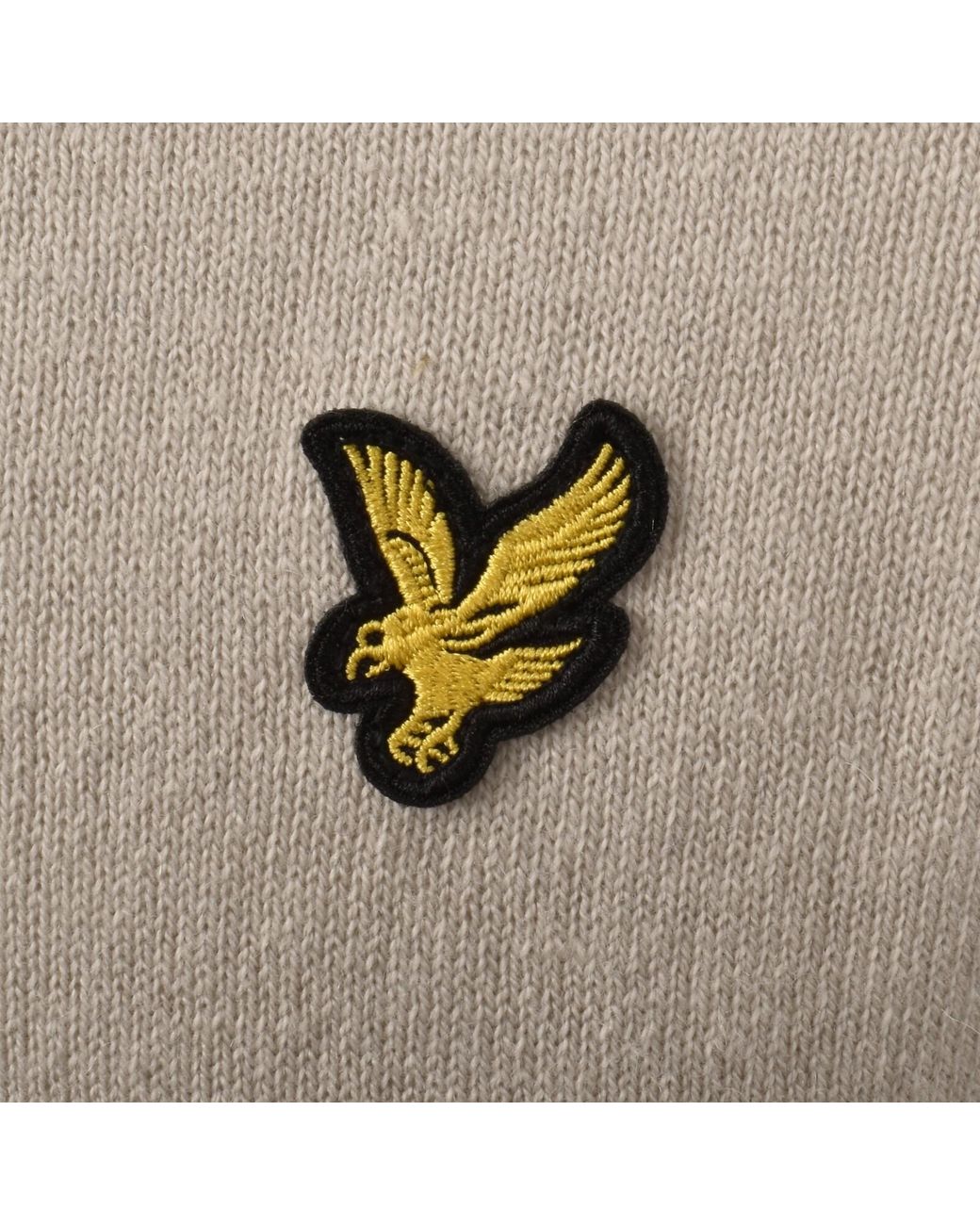 Lyle & Scott Natural Cotton Merino Knitted Shirt for men