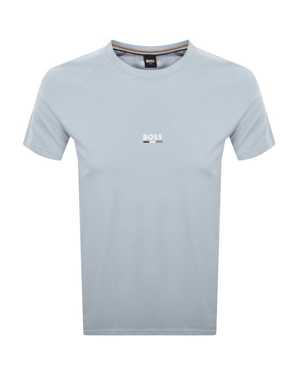 BOSS BUSINESS Blue Boss Slim Fit Beach T Shirt for men