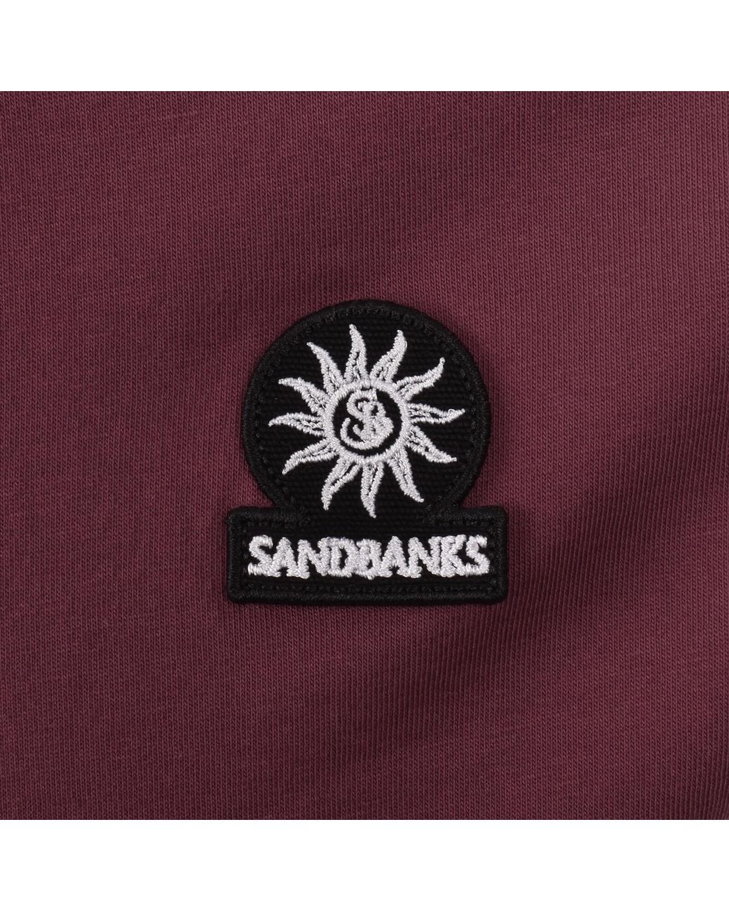 Sandbanks Purple Badge Logo T Shirt for men