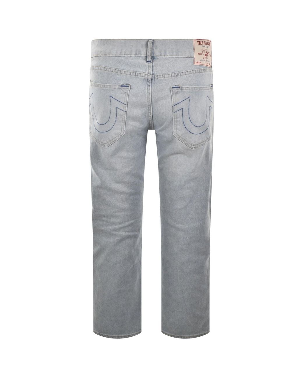 True Religion Gray Geno Sn Flap Jeans for men