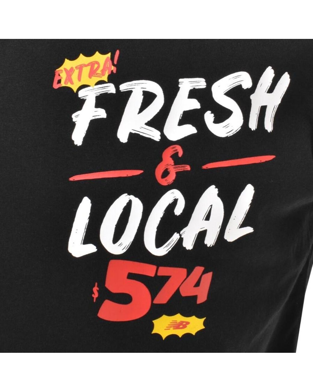New Balance Fresh And Local T Shirt in Black for Men Lyst