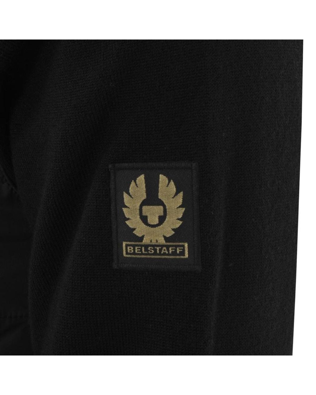 Belstaff Black Kelbrook Full Zip Knit Jumper for men